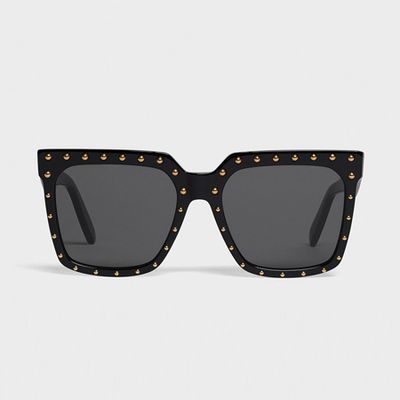 Oversized Sunglasses In Acetate & Metal from Céline