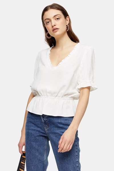 Ivory Tea Blouse