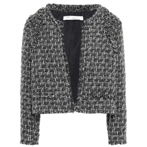 Disco Frayed Metallic Bouclé-Tweed Jacket from Iro
