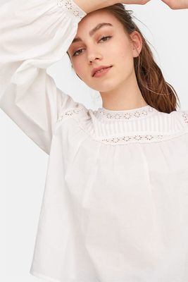 Lace-trimmed Shirt from Stradivarius