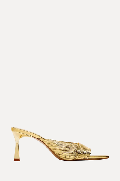 Metallic Sandals from Zara