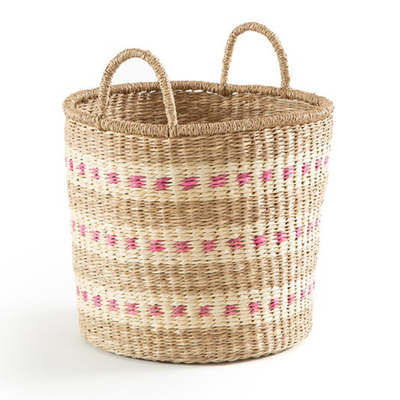 Azzu Round Braided Seagrass Basket from La Redoute Interieurs