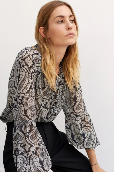 Paisley Print Blouse from Mango