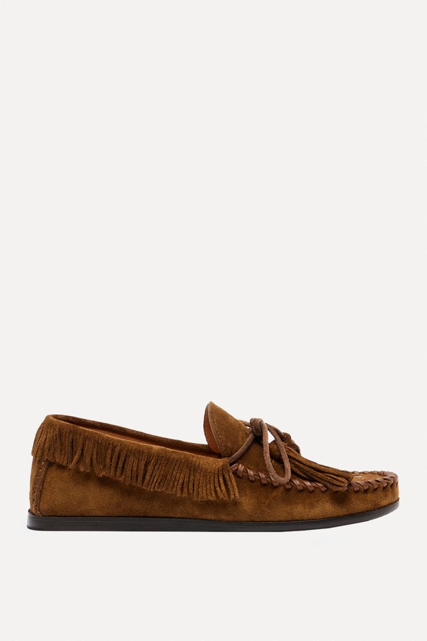 Fitza Fringed Suede Loafers from Isabel Marant