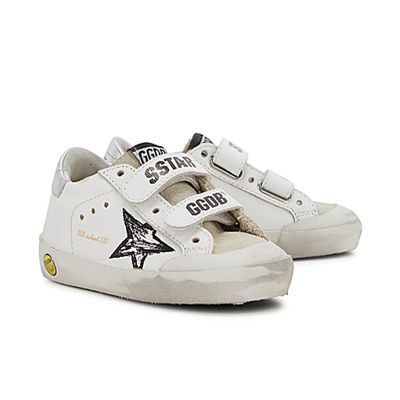 Old School Distressed Leather Sneakers from Golden Goose