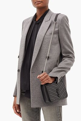 Double-Breasted Virgin Wool & Cashmere Blazer from Saint Laurent