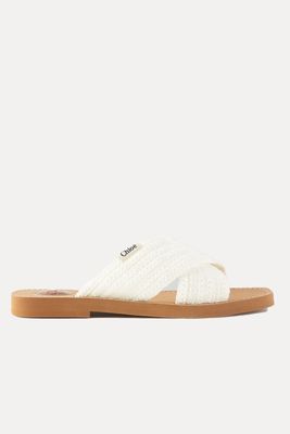Woody Crocheted Slides from Chloé