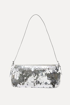 Dulce Sequin-Embellished Woven Shoulder Bag from By Far