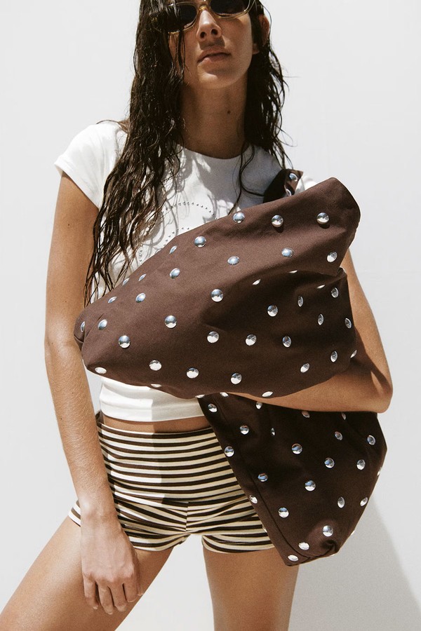 Stud Shopper Bag