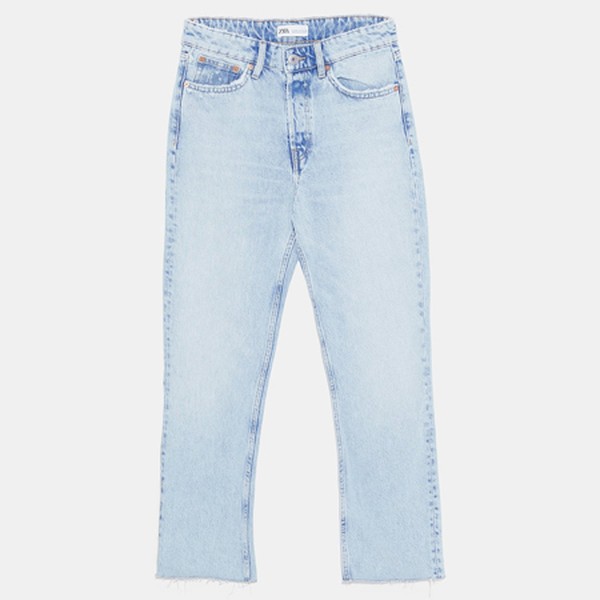 Hi-Rise Straight Leg Jeans from Zara