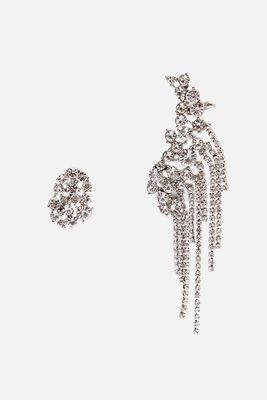 Mismatched Diamanté Earcuff Earrings
