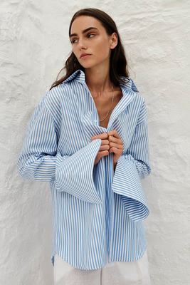 Signature Button Up In Poplin from Woera