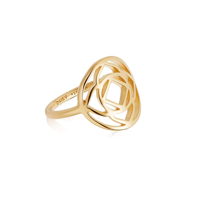 Base Chakra Ring 18Ct Gold Plate from Daisy Jewellery 