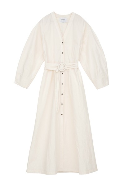 Balloon Sleeve Shirt Dress from Nanushka