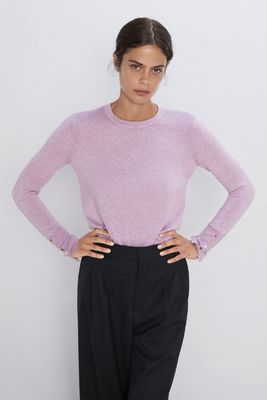 Basic Long Sleeve Sweater from Zara