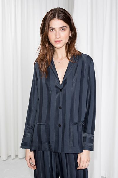 Jacquard Stripe Lounge Shirt from & Other Stories