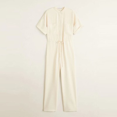 Long Chest-Pocket Jumpsuit from Mango