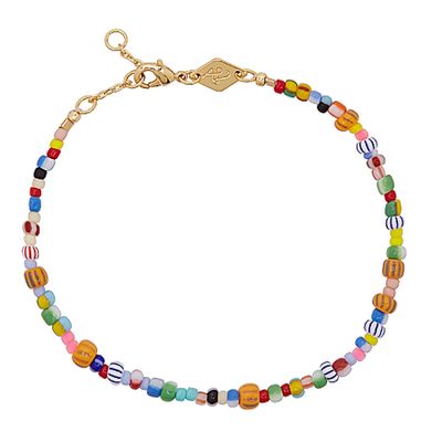 Alaia 18kt Gold-Plated Beaded Bracelet from Anni Lu
