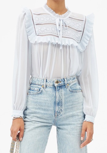 Ruffled Chiffon Blouse from Self-Portrait