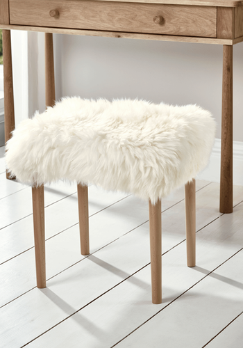 Sheepskin Dressing Table Stool