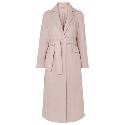 Belted Brushed-Felt Coat from Vince