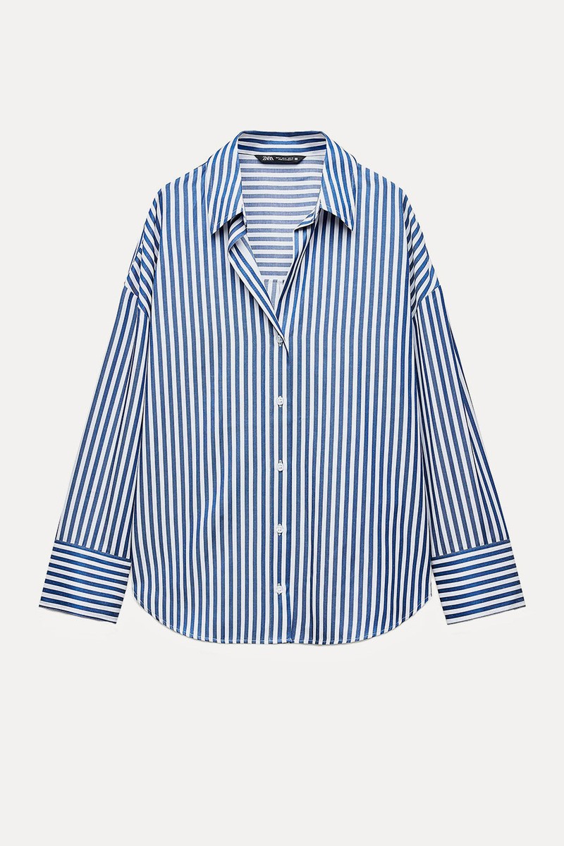 Striped Poplin Shirt