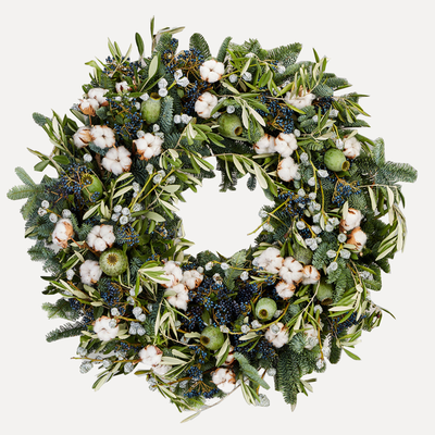 Apricity Wreath Deluxe from McQueen's Flowers
