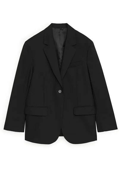 Oversized Wool Hopsack Blazer from Arket