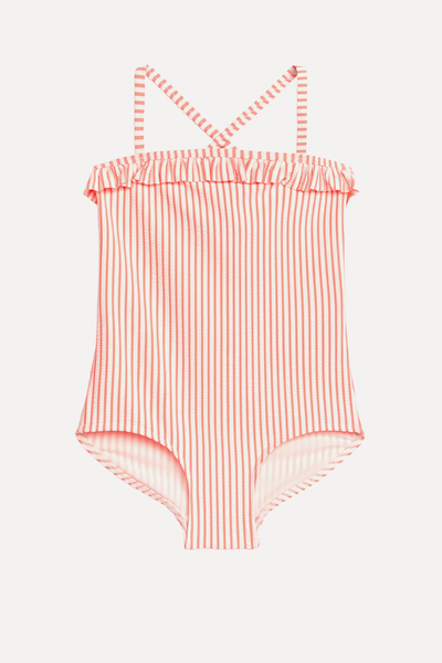 Frill Seersucker Swimsuit from ARKET