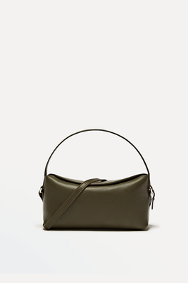 Rectangular Nappa Leather Crossbody Bag from Massimo Dutti