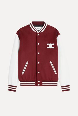 Varsity College Jacket In Double Face Cashmere from Celine 