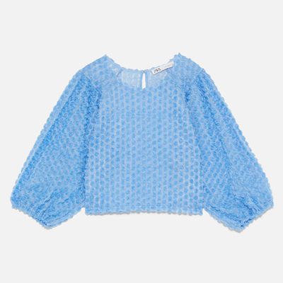 Floral Tulle Top from Zara