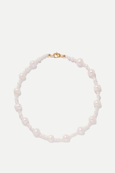 Maeve Gold-Plated Pearl Necklace from Martha Calvo