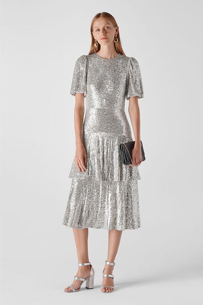 Arabelle Sequin Midi Dress from Whistles