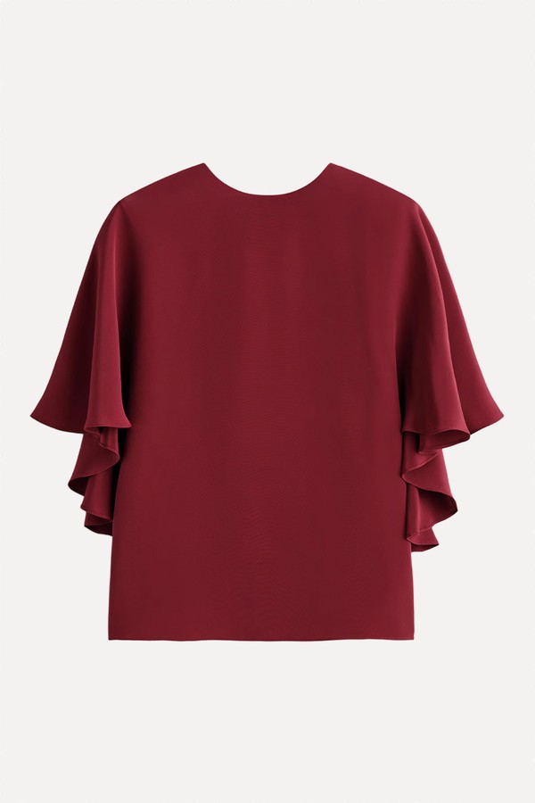 Draped Silk Top from COS