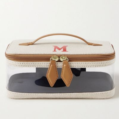 Monogrammed Large See All Cosmetics Case from Paravel