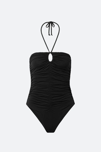 Hasell Ruched Halterneck Swimsuit  from Marysia