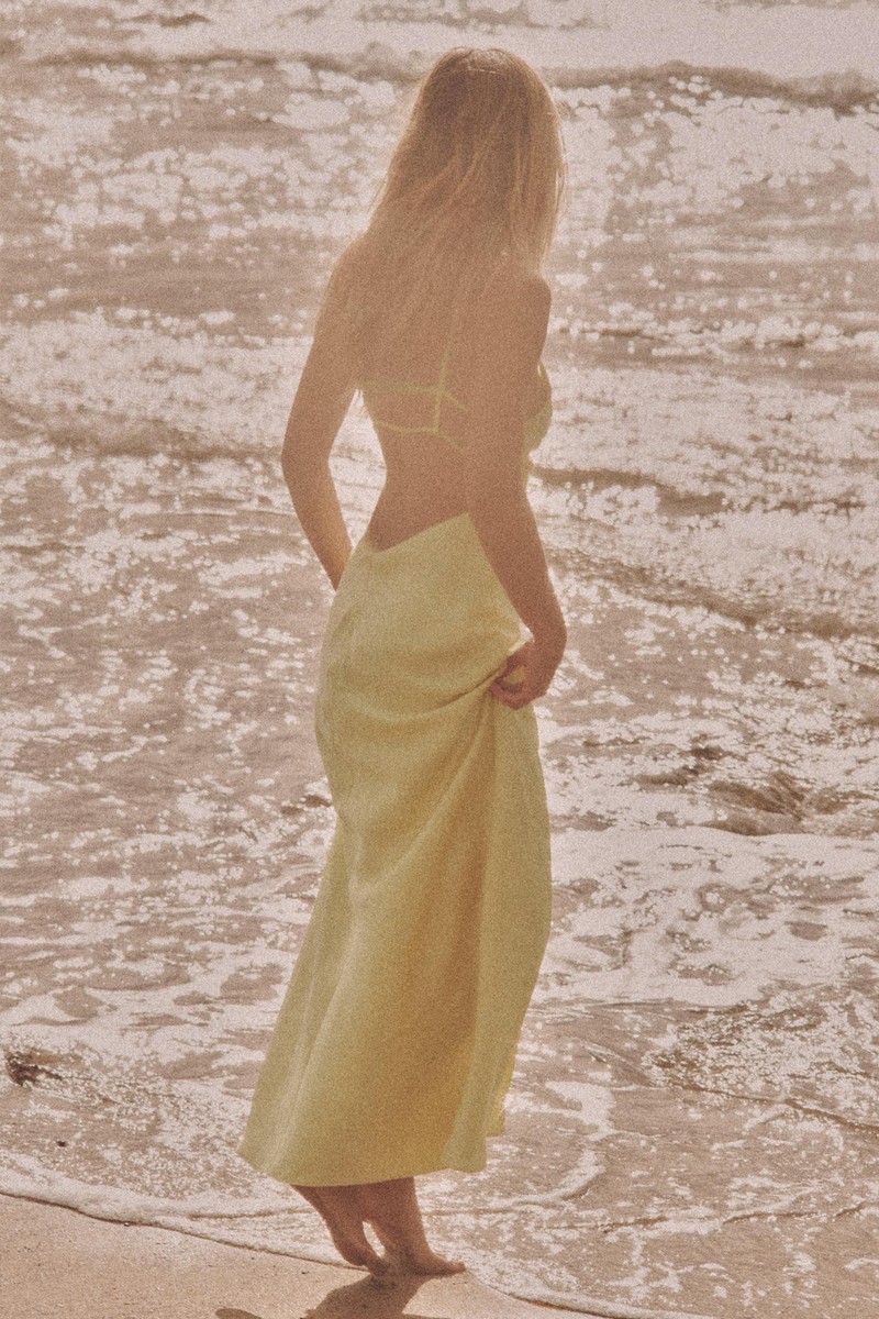 Satin Midi Dress from Zara