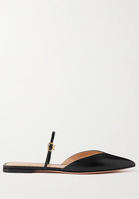 Leather Point-Toe Flats from Gianvito Rossi