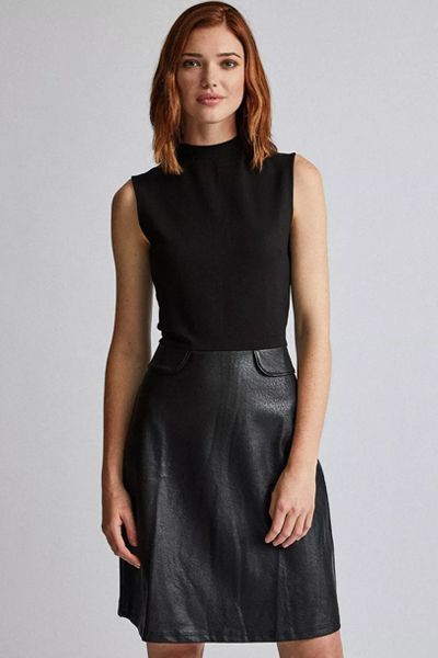 Tall Black 2-In-1 Dress