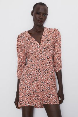 Mini Dress With Print from Zara