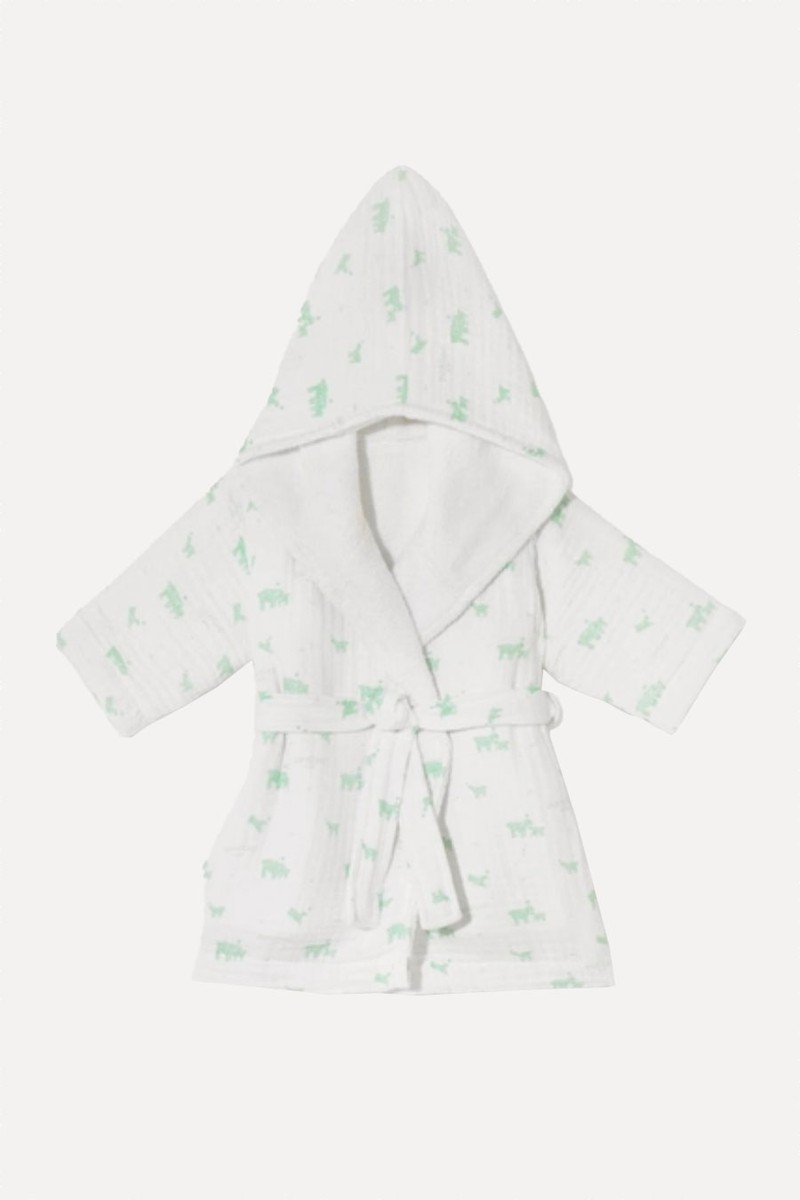 Clover Baby Cotton Robe from Bamford