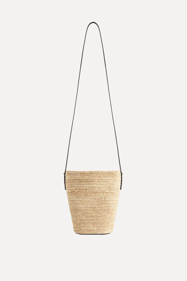 Mini Straw Bucket Bag