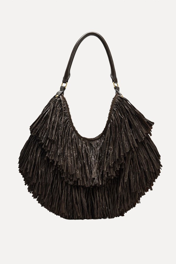 Fringed Tote Bag from zara