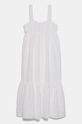 Loose Fitting Textured Dress from Zara