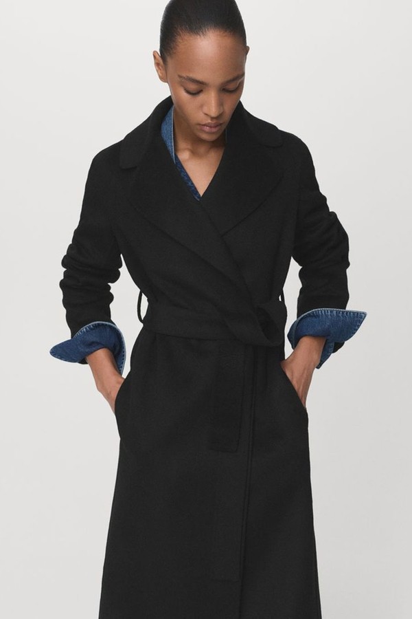 Handmade Wool Coat With Belt from Mango