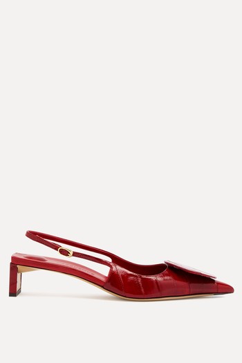 Les Slingbacks Duelo Basses Leather Pumps from Jacquemus