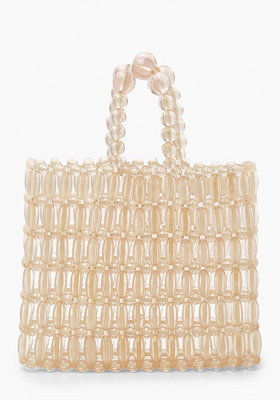 Beaded Round Top Handle Bag  from Boohoo