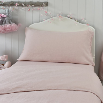 Chalk Pink Linen Cover Set from Chalk Pink Linen Co.