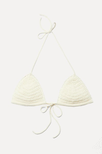 Crochet Triangle Bikini Top from Weekday